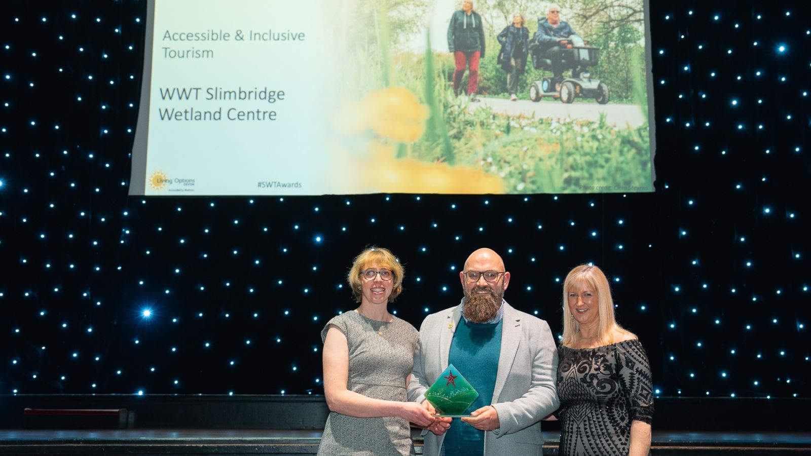 WWT Slimbridge winning a South West Tourism Award